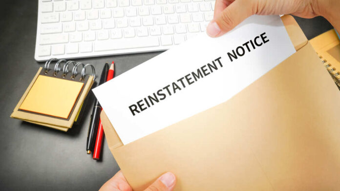 shutterstock_1883724448.jpg featured image Reinstatement notice in envelope on office desk