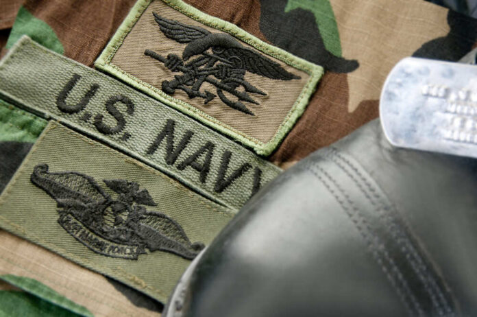 shutterstock_70783045.jpg featured image Military patches and dog tag on camouflage fabric