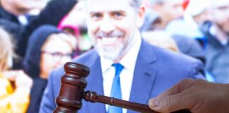 Hunter Biden, Hand with gavel.