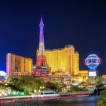 Las Vegas Strip at night with neon lights