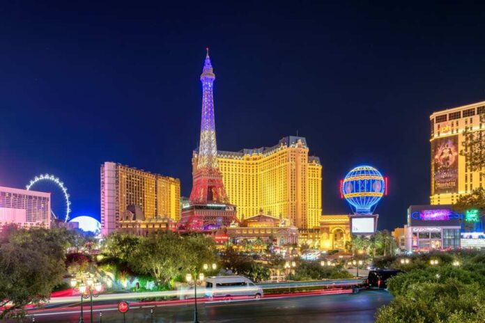 shutterstock_2507183391.jpg featured image Las Vegas Strip at night with neon lights