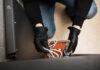 Theft wearing gloves with stolen jewelry