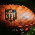 NFL football on grass