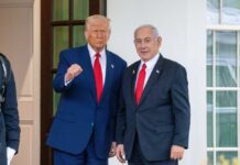 President Trump and Benjamin Netanyahu