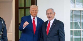 President Trump and Benjamin Netanyahu