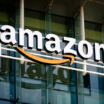 Amazon logo on office building