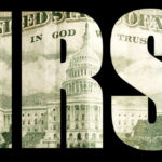 IRS letters with US Capitol building inside.