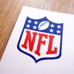 NFL logo printed on white paper