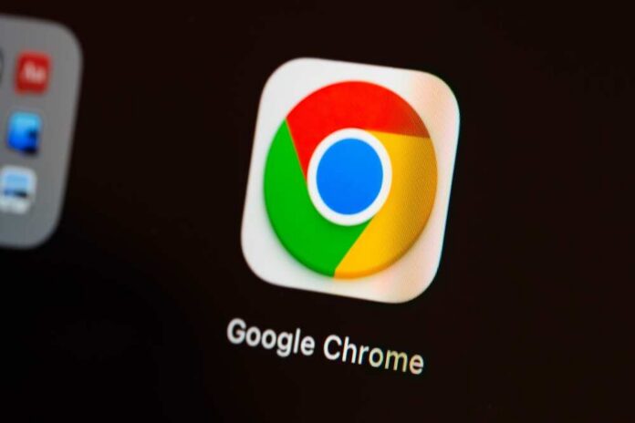 Google Chrome logo displayed on a screen