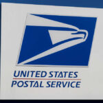 United States Postal Service sign featuring the USPS logo