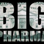 Trump’s Pharma Showdown — Major Company CAVES Text 'BIG PHARMA' overlaid on a background of U.S. currency