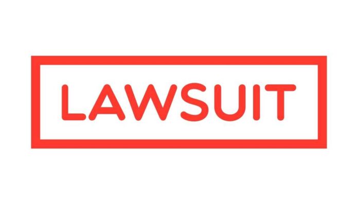 shutterstock_2542357475.jpg The word 'LAWSUIT' displayed in bold red letters within a rectangular border