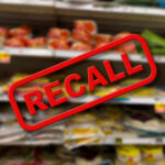 Nationwide Chip Recall Sparks Illness Scare Recall notice over grocery store shelves.