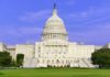 United States Capitol building with dome and steps