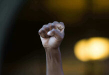 A Hero’s Sacrifice: The Unseen Truth Raised fist in front of blurred background.