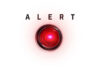RECALL ALERT: Flying Auto Glass Danger A red alert button with the word 'ALERT' above it