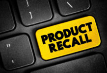 RECALL: Airbag Danger Inside Family Vehicles Product recall key on computer keyboard