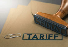 Folders with the word tariff stamped
