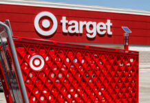 Target Recall Alarms Parents Red shopping cart in front of a Target store