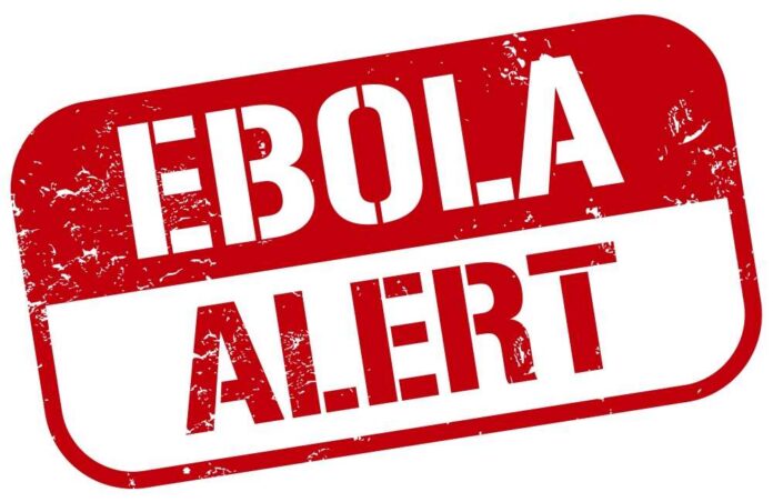 shutterstock_211042393 Ebola alert sign in bold red letters