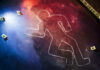 Highway Sniper Murders Teen Crime scene chalk outline with numbered evidence markers.